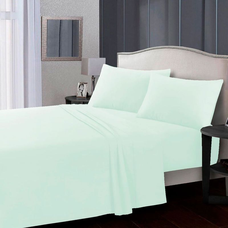 jogo de 4 peças cama king baumon confort premium verde