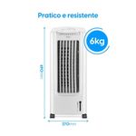 climatizador de ar elgin 7,5l com controle 4 em 1 127v branco (mp)