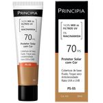 protetor solar principia 14,5% mix de filtros uv + 5% niacinamida fps70 cor 4.0 30ml