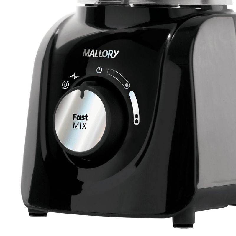 liquidificador mallory fast mix black 127v preto b91202541