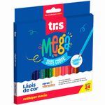 lápis de cor tris mega soft color com 24 unidades 678252