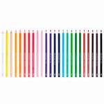 lápis de cor tris mega soft color com 24 unidades 678252