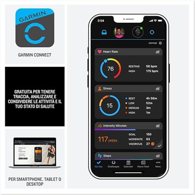 smartwatch garmin vívoactive 5 gps preto a-bi