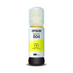 garrafa de tinta amarela para impressora ecotank epson t504422-br - original