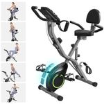 bicicleta ergométrica dobrável uslim 817-x com 16 níveis preto a-bi