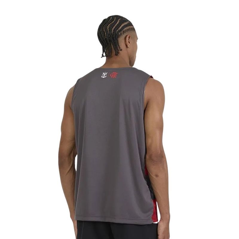 camiseta regata masculina g flamengo braziline conexão dupla face (mp)