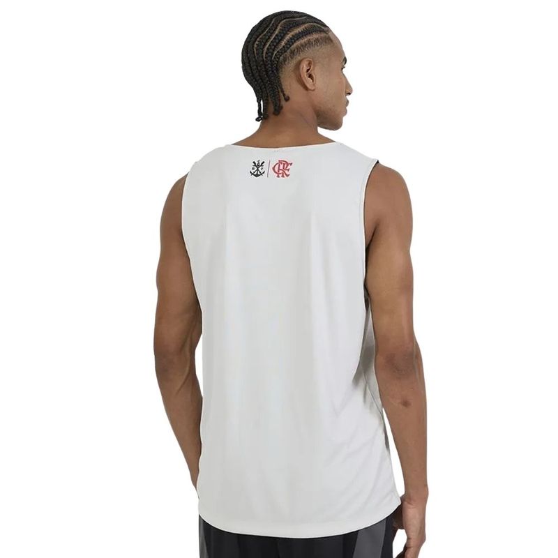 camiseta regata masculina g flamengo braziline conexão dupla face (mp)
