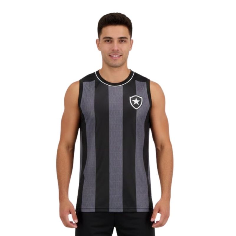 camiseta regata masculina g botafogo braziline agora preto (mp)
