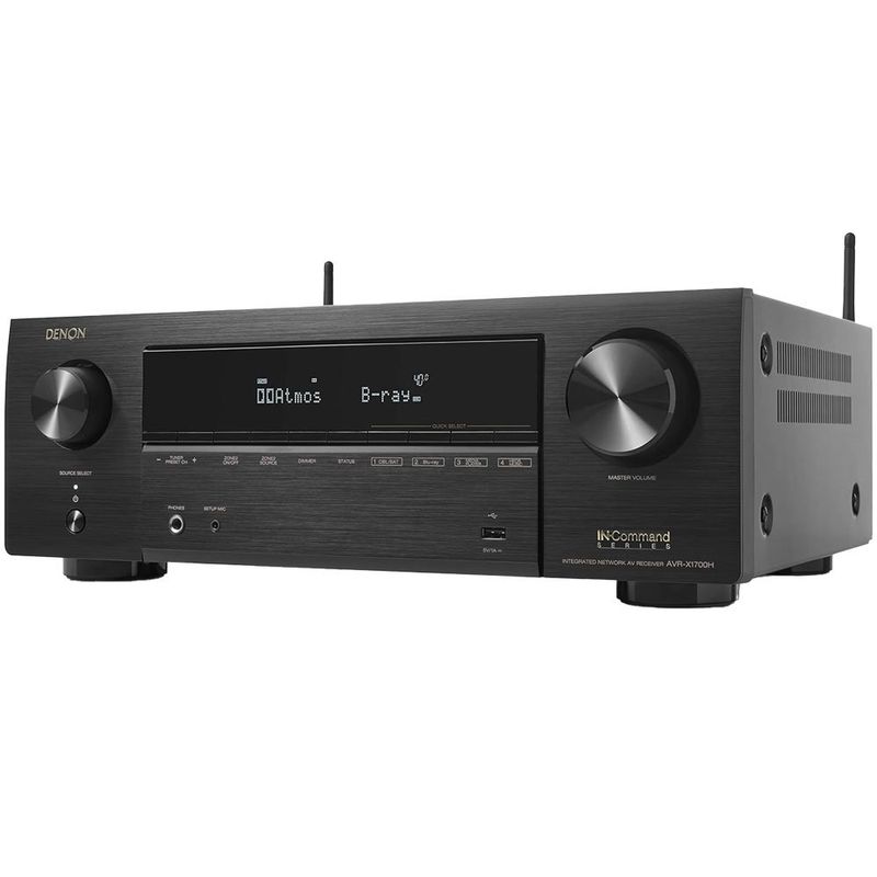receptor receiver av denon preto avr x1700h a-bi