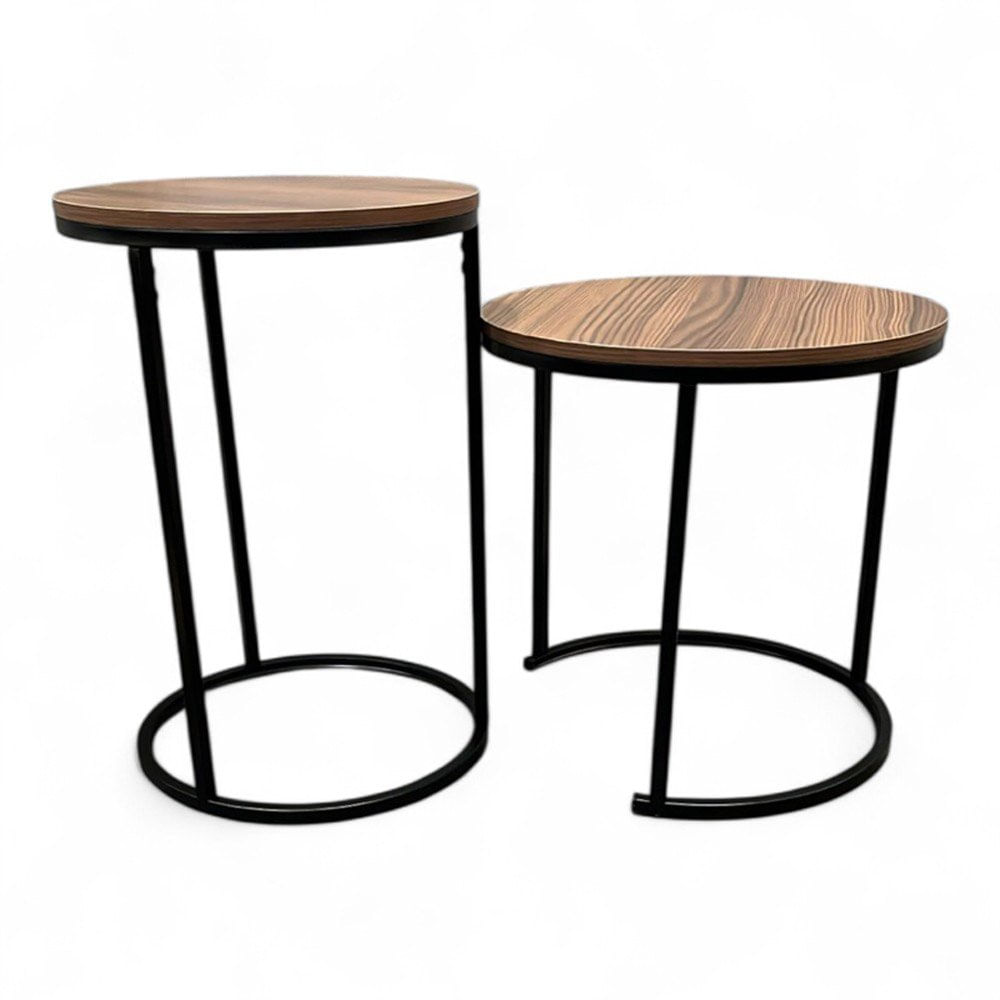 Mesa Lateral Latcor 2 Peças 34/40cm MDF/Metal 34+40cm CLH-WR4422