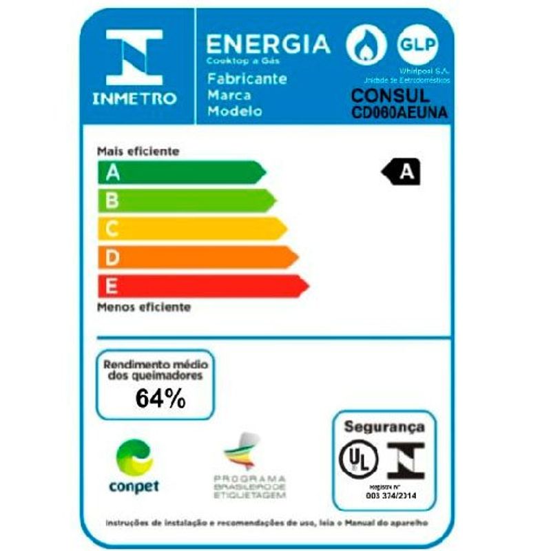 cooktop 4 bocas consul automático controle fácil preto cd060ae