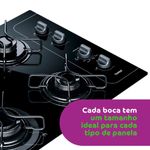 cooktop 4 bocas consul automático controle fácil preto cd060ae