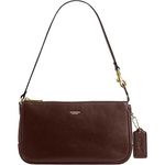 bolsa coach feminina plaza em couro maple marrom a-bi