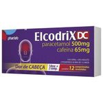 elcodrix paracetamol 500mg + cafeína 65mg 12 comprimidos revestidos pharlab