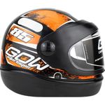 capacete gow interlagos preto e laranja 58 (mp)