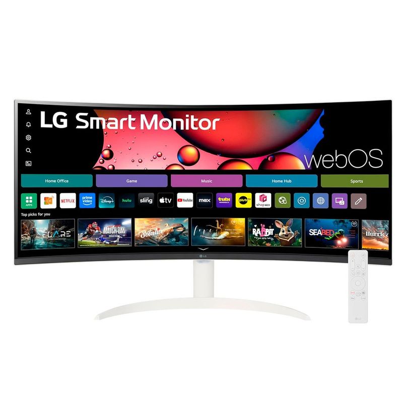 monitor lg qhd 34" hdr10 100hz branco 34sr60qc-w a-bi