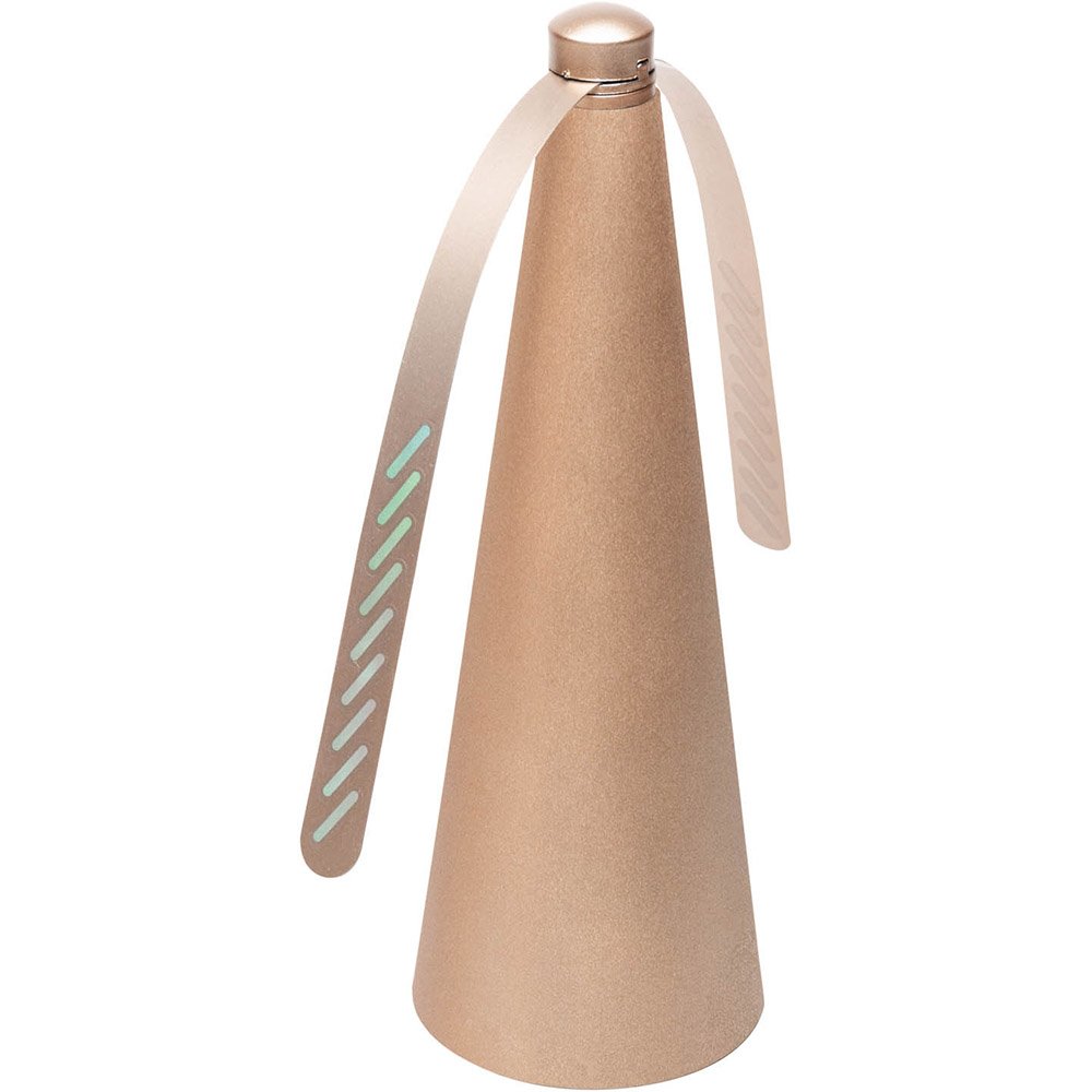 Ventilador Repelente Lyor de Mesa 9cm x 9cm x 26cm Rose Metálico Plástico