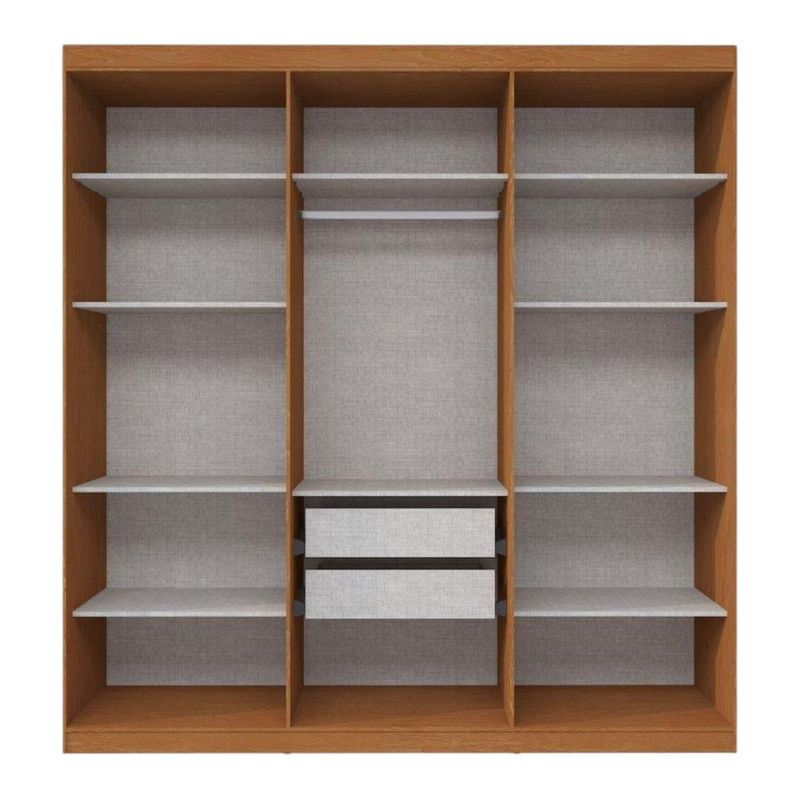 guarda-roupa 6 portas 2 gavetas herval com espelho ph18044