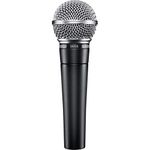 microfone vocal dinâmico profissional xlr shure preto sm58-lc a-bi
