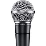 microfone vocal dinâmico profissional xlr shure preto sm58-lc a-bi