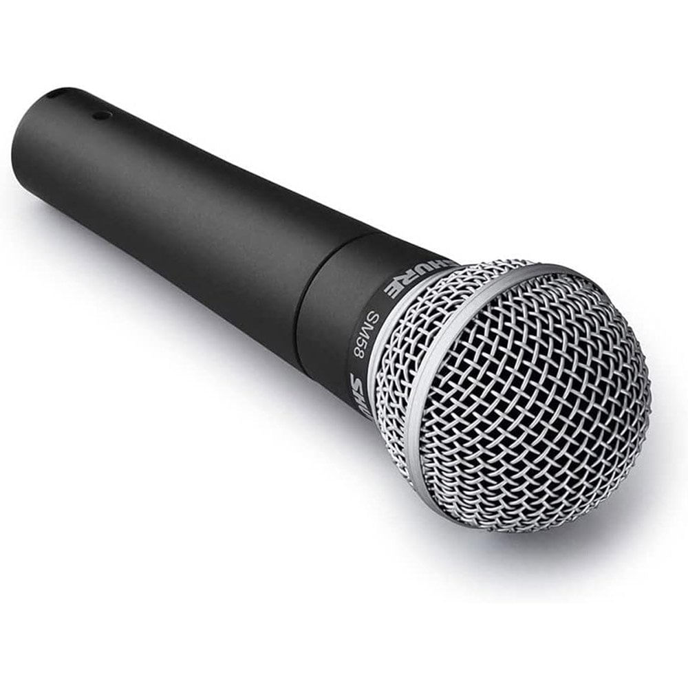 Microfone Vocal Dinâmico Shure SM58-LC Preto XLR