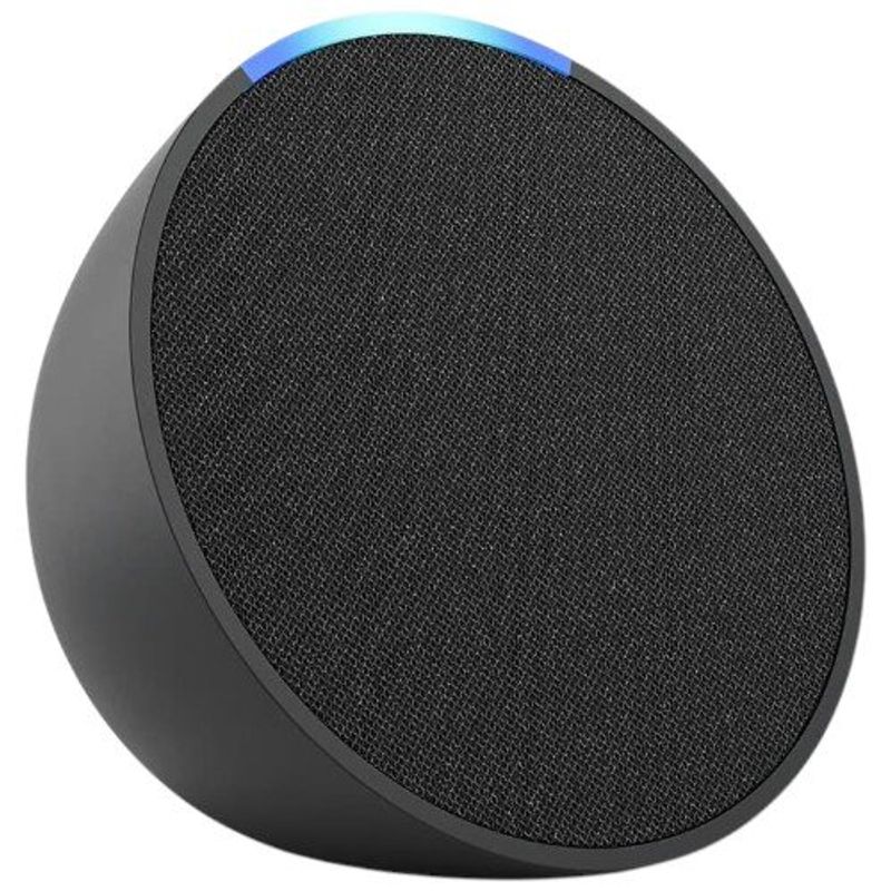assistente de voz alexa echo pop preto a-bi