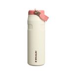 garrafa térmica stanley aerolight flip straw cream rose gold 710ml (mp)