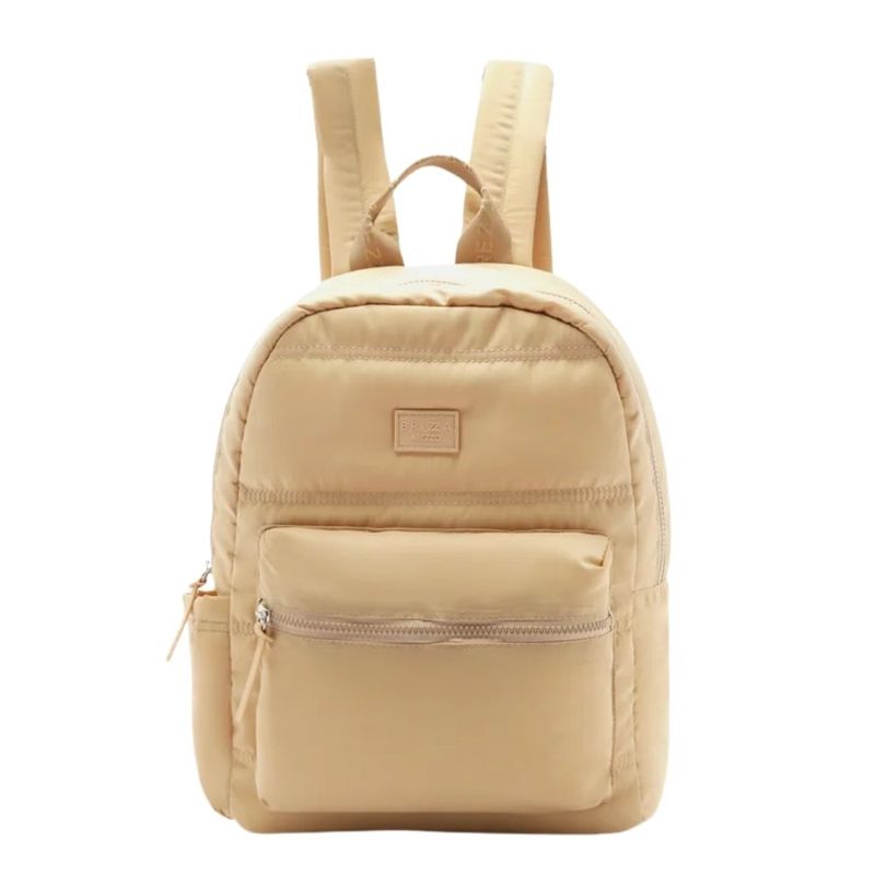 mochila sporty brizza arezzo grande nylon bege (mp)