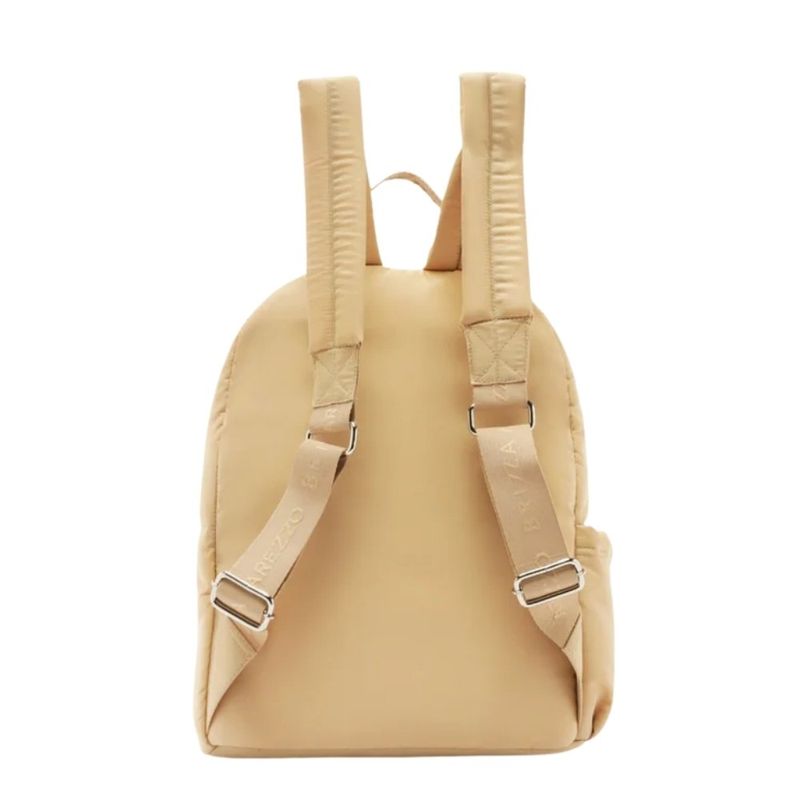mochila sporty brizza arezzo grande nylon bege (mp)