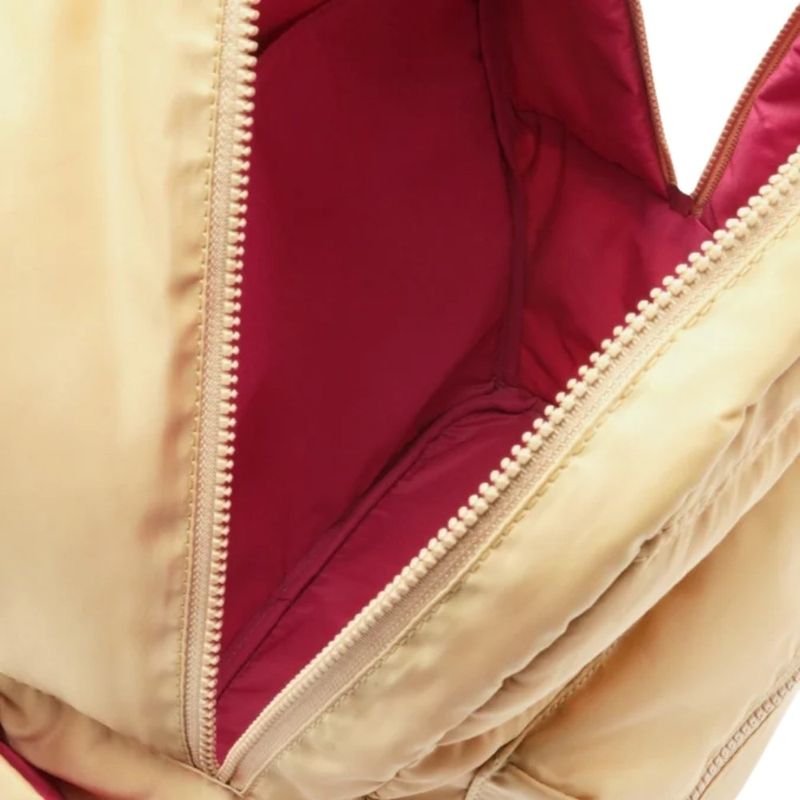 mochila sporty brizza arezzo grande nylon bege (mp)