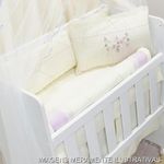 kit mini berço balu baby 7 peças lilás (mp)