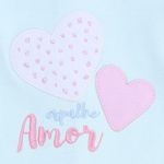 macacão longo bebê din don m coração verde (mp)