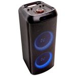 caixa de som amplificada polyvox bluetooth torre 1.500w preta xt-800t