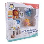 móbile musical giratório kitstar para berço bichinhos (mp)
