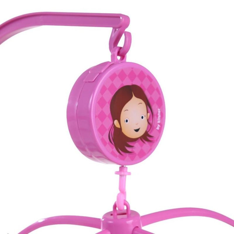 móbile musical giratório kitstar para berço princesas (mp)