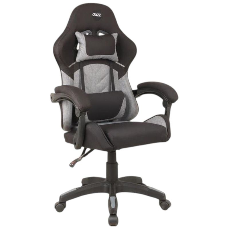 cadeira gamer dazz axion preto e cinza