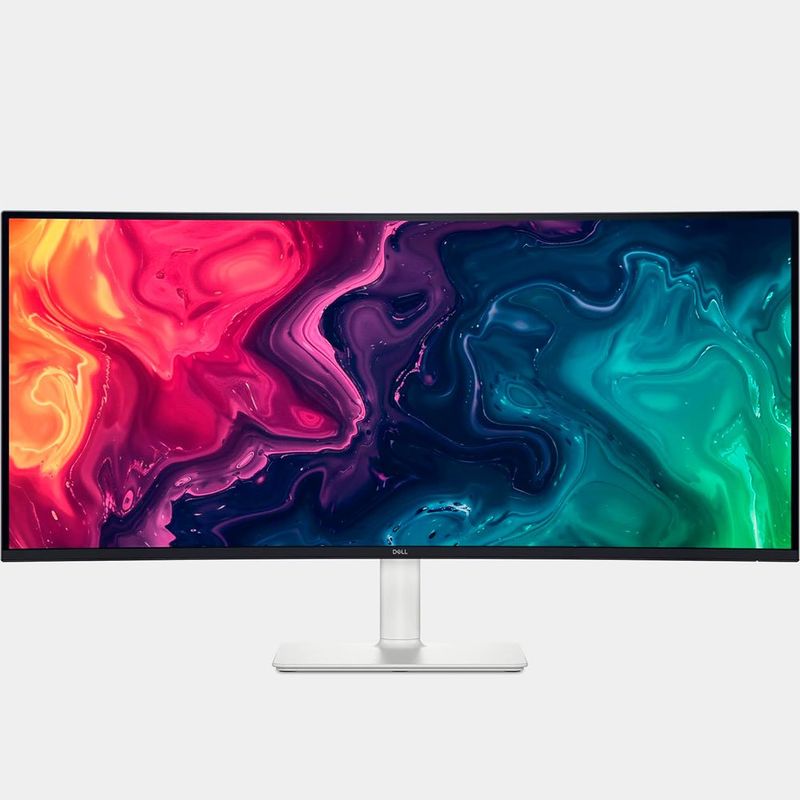 monitor curvo dell 34" plus 120hz alto-falantes integrado branco s3425dw a-bi