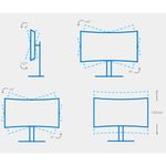 monitor curvo dell 34" plus 120hz alto-falantes integrado branco s3425dw a-bi