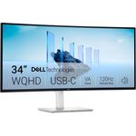 monitor curvo dell 34" plus 120hz alto-falantes integrado branco s3425dw a-bi