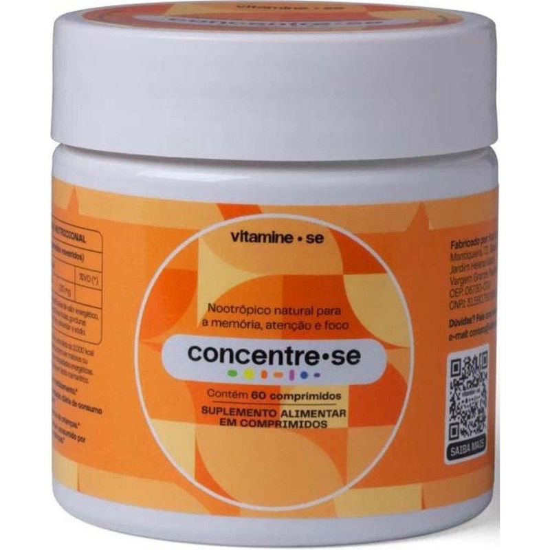 suplemento alimentar concentre-se 60 comprimidos vitamine-se