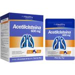 acetilcisteína 600mg 16 envelopes 5 cada pó sabor laranja healthy do brasil
