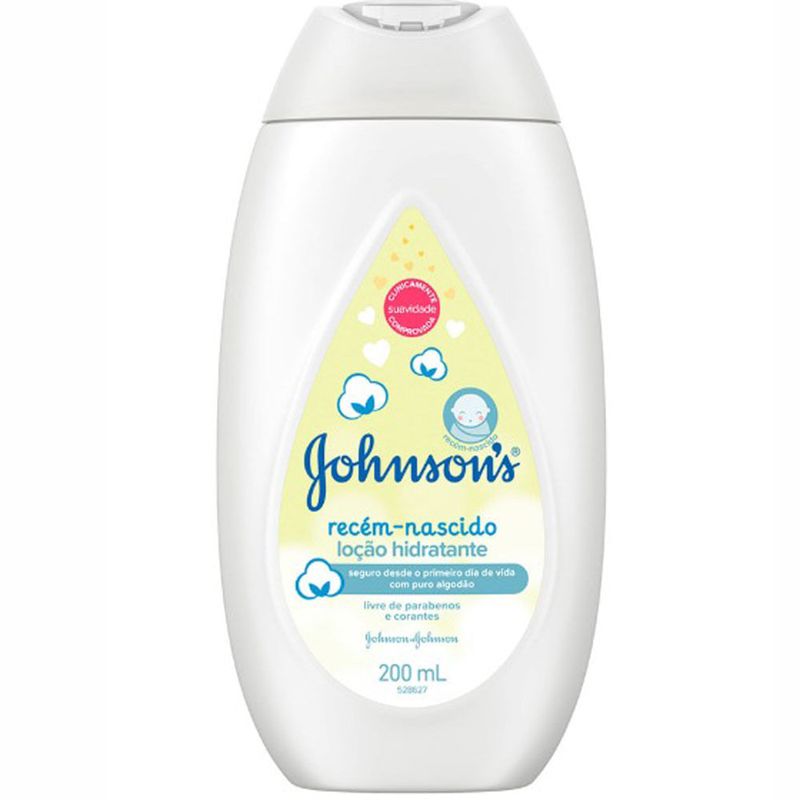 loçãohidratante johnson & johnson baby recém-nascido 200ml