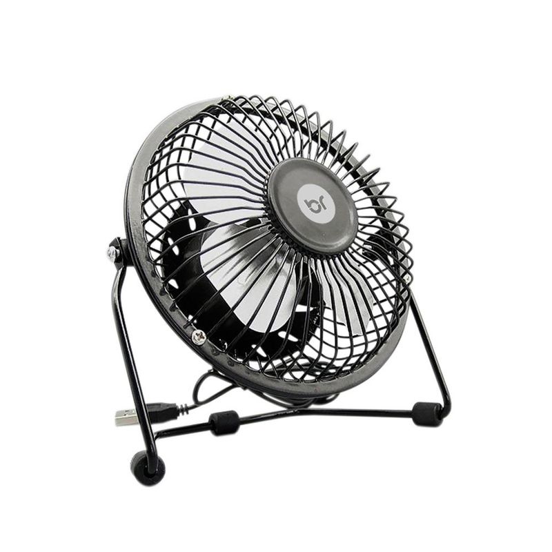 ventilador de mesa usb 15,5cm bright preto