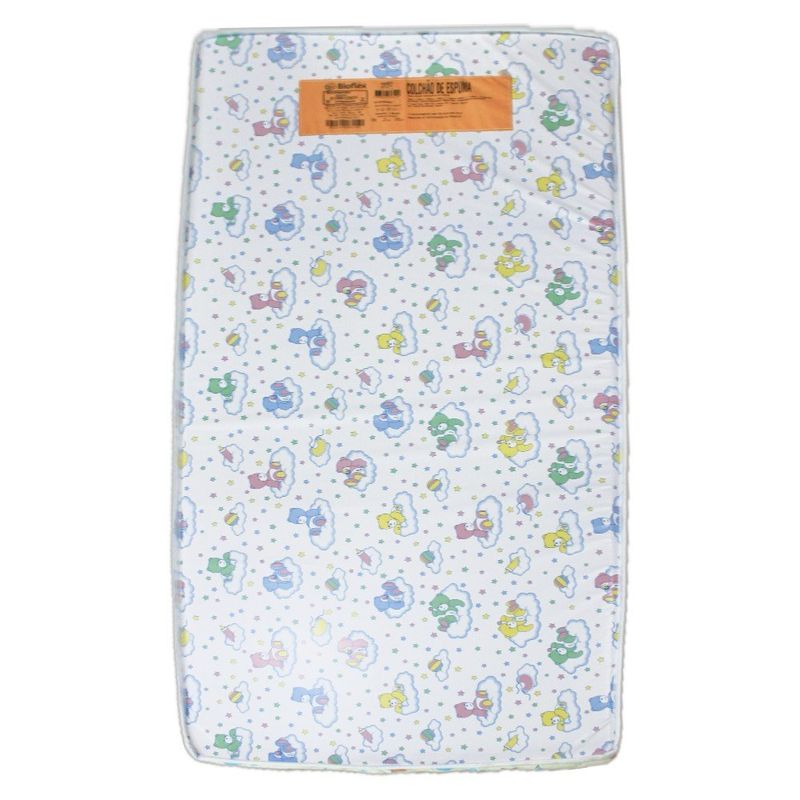 colchão para berço bioflex infantily d18 10x70x130cm (mp)