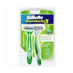 barbeador gillette prestobarba 3 sensecare cabeça ajustável 1 unidade