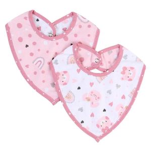 Babador Bandana Baby Gijo 2 Peças Rosa (MP)