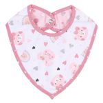 babador bandana baby gijo 2 peças rosa (mp)
