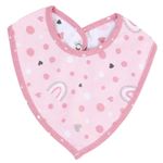 babador bandana baby gijo 2 peças rosa (mp)