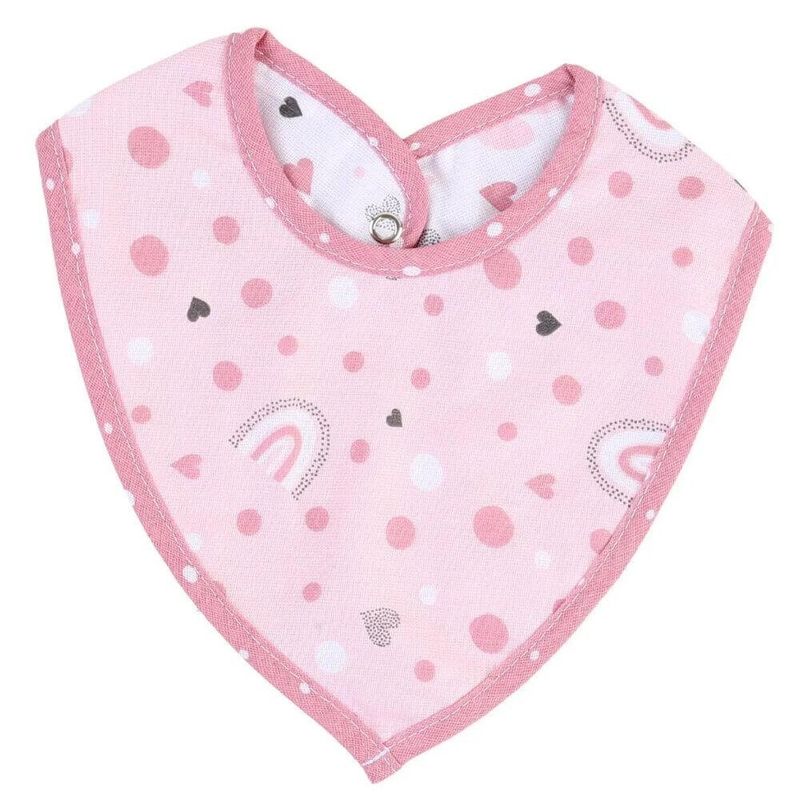 babador bandana baby gijo 2 peças rosa (mp)
