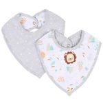 babador bandana baby gijo 2 peças leão (mp)